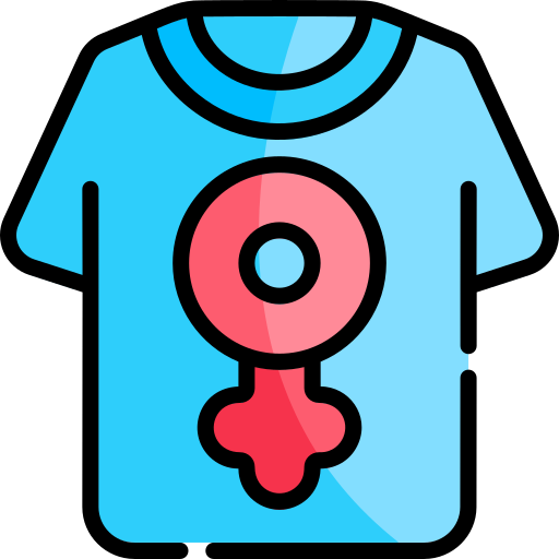 t-shirt Kawaii Lineal color icoon