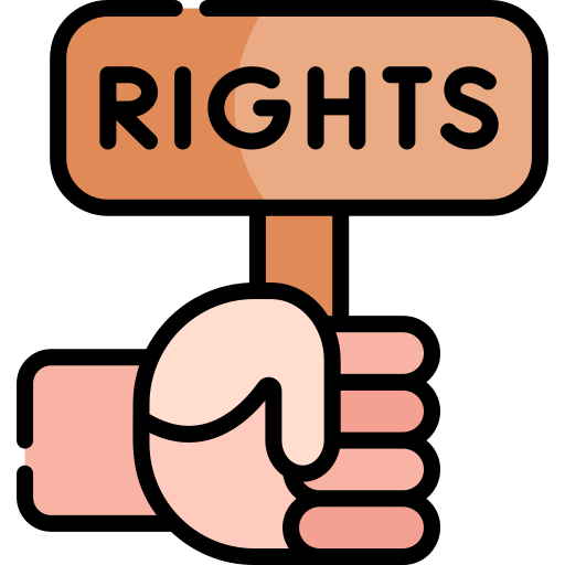 인권 Kawaii Lineal color icon
