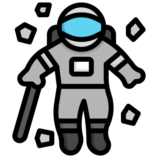 astronauta Generic Outline Color icono
