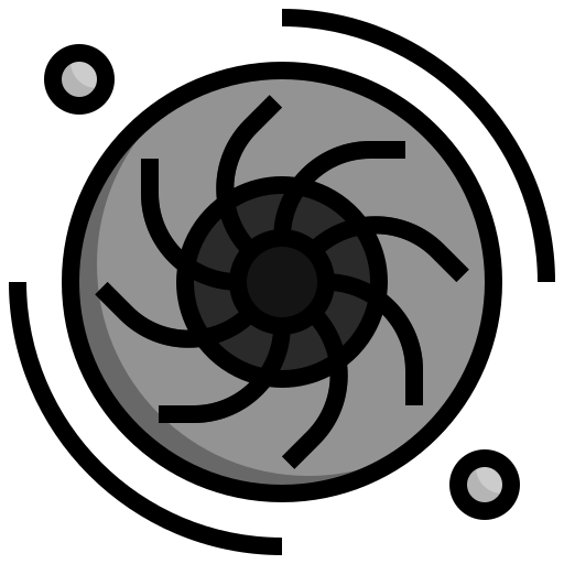 블랙홀 Generic Outline Color icon