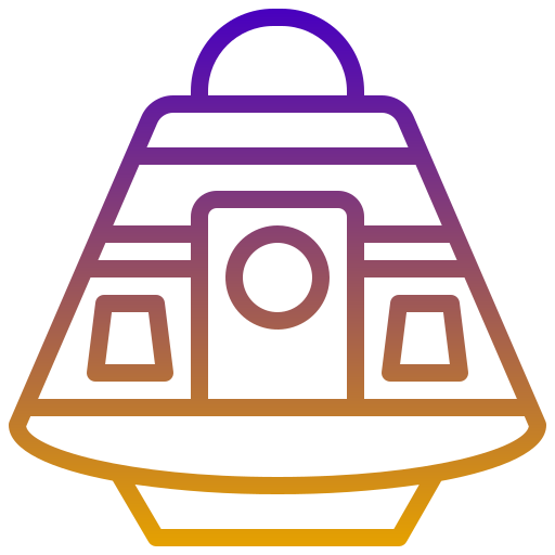 ruimtecapsule Generic Gradient icoon