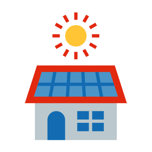 słoneczny dom Generic Flat ikona