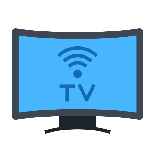 televisión inteligente Generic Flat icono