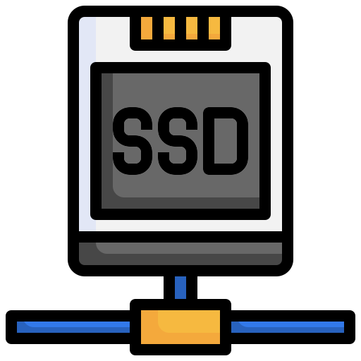disco ssd Generic Outline Color icono