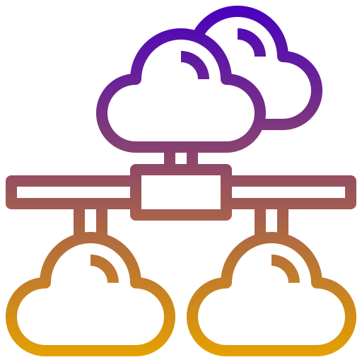 облачная сеть Generic Gradient иконка