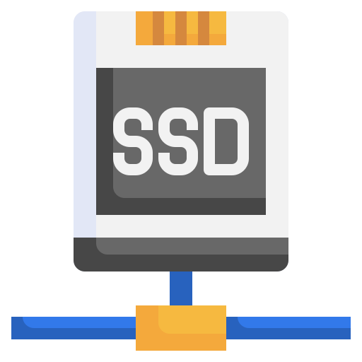 dysk ssd Generic Flat ikona