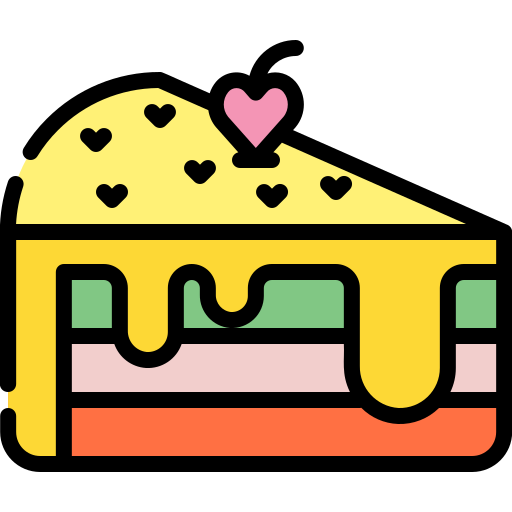 ケーキのスライス Generic color lineal-color icon