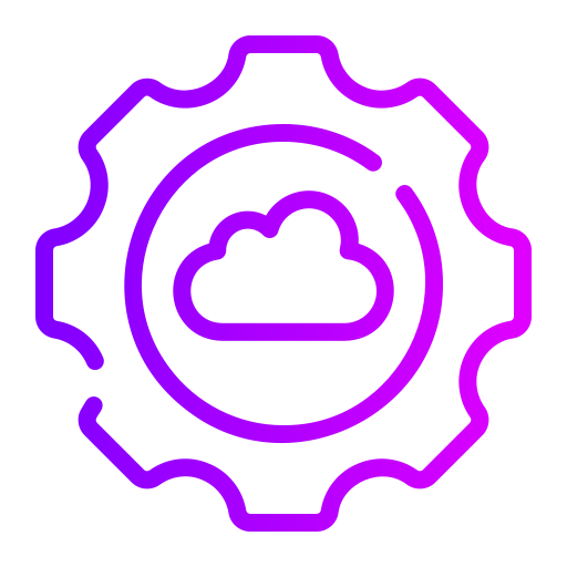 configuración de la nube Generic gradient outline icono