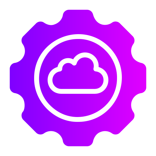 configuración de la nube Generic gradient fill icono