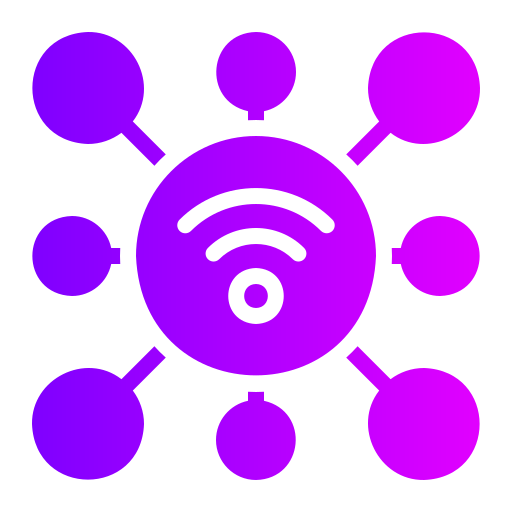internet of things Generic gradient fill icono