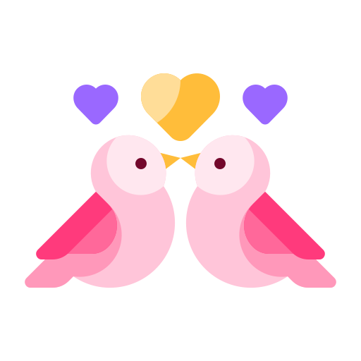 Птица любви Generic color fill иконка