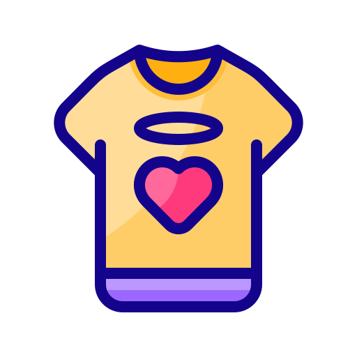 tシャツ Generic color lineal-color icon