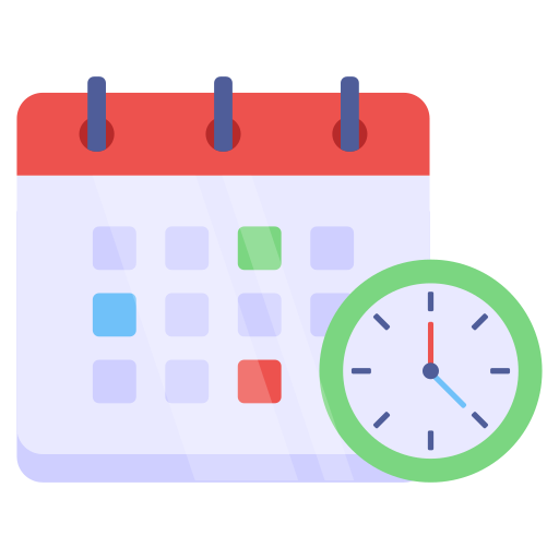Timetable Generic color fill icon
