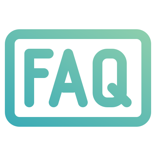 FAQ Generic gradient outline icon