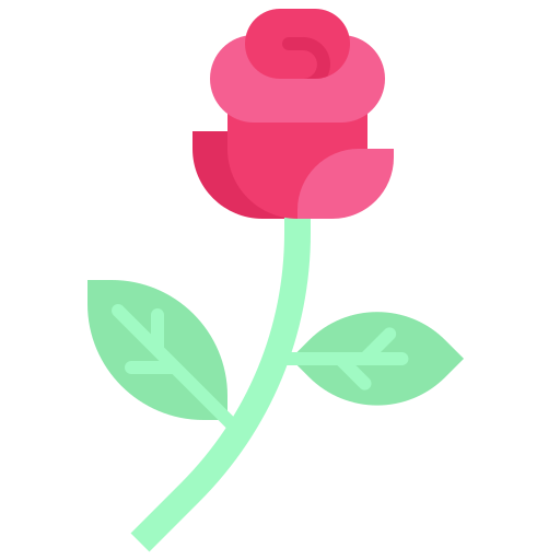 Rose Generic color fill icon