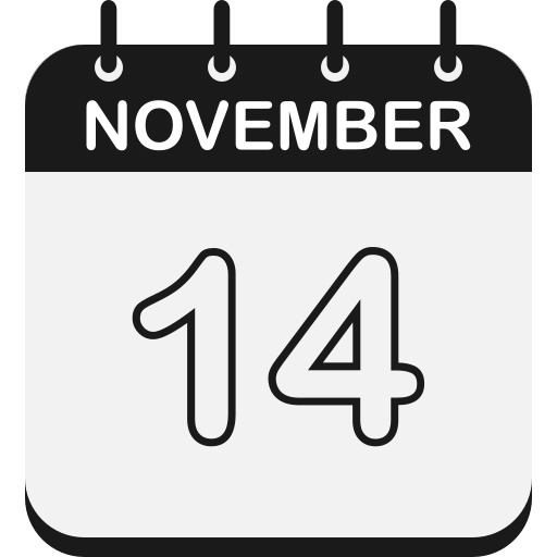 November 14 Generic color fill icon