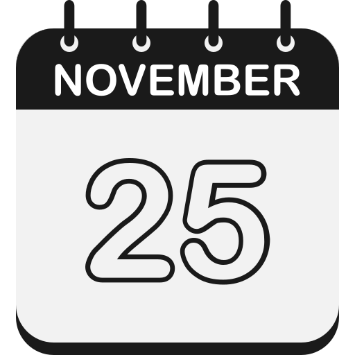 25 listopada Generic color fill ikona