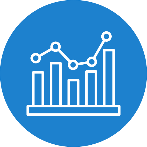 Bar chart Generic color fill icon