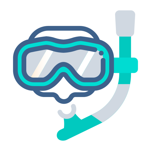 Diving mask Generic color lineal-color icon