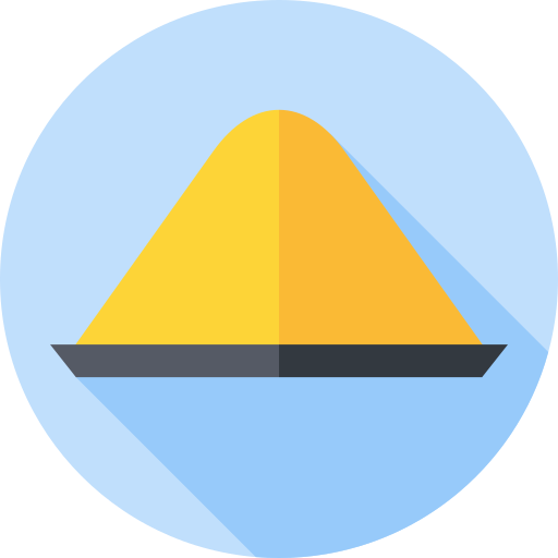 가루 Flat Circular Flat icon