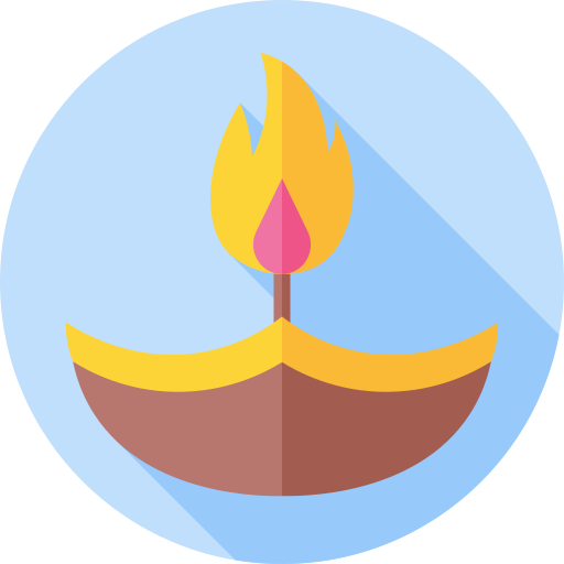 diwali Flat Circular Flat icon
