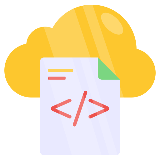 Cloud Coding Generic color fill icon