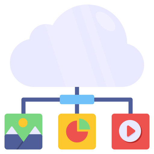 Cloud connection Generic color fill icon