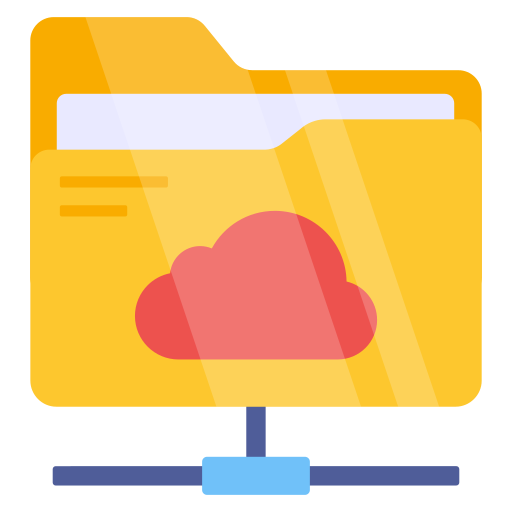 folder w chmurze Generic color fill ikona