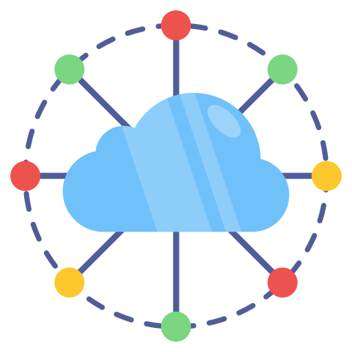 cloud network Generic color fill icon