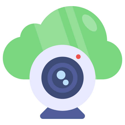 ウェブカメラ Generic color fill icon