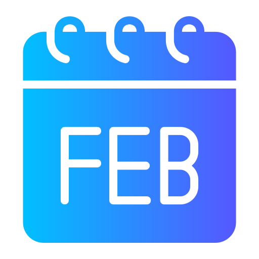 februar Generic gradient fill icon