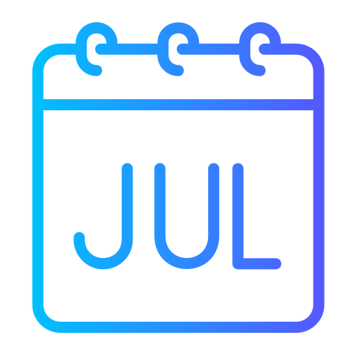 julio Generic gradient outline icono
