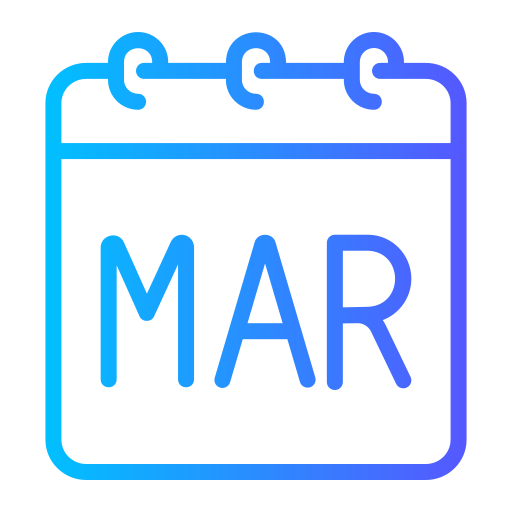 maart Generic gradient outline icoon
