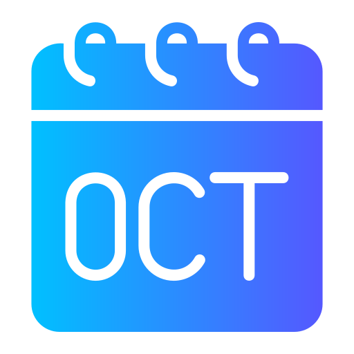 October Generic gradient fill icon