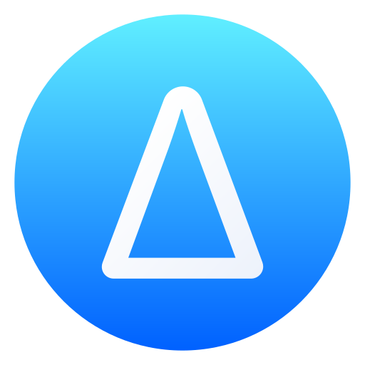 Delta Generic gradient fill icon