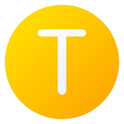 タウ Generic gradient fill icon