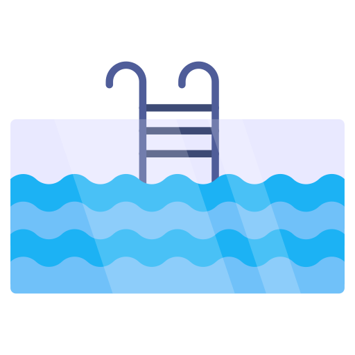 Плавательный бассейн Generic color fill иконка