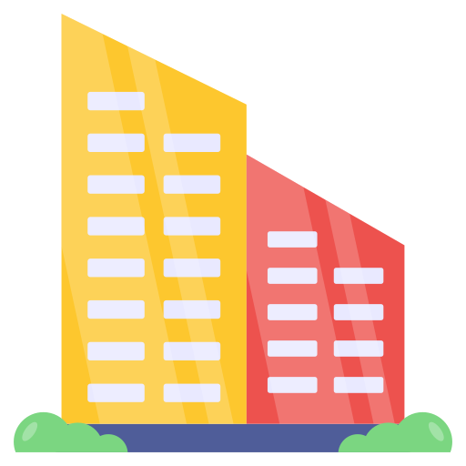 Commercial building Generic color fill icon