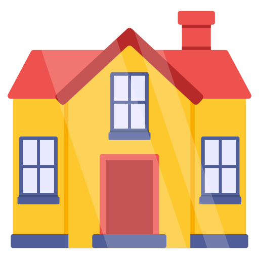 Bungalow Generic color fill icon