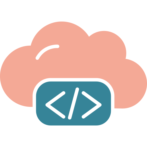 Cloud Coding Generic color fill icon