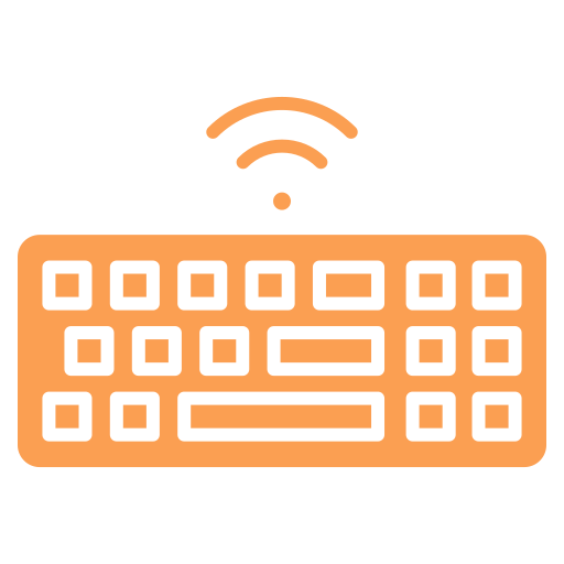 Wireless keyboard Generic color fill icon