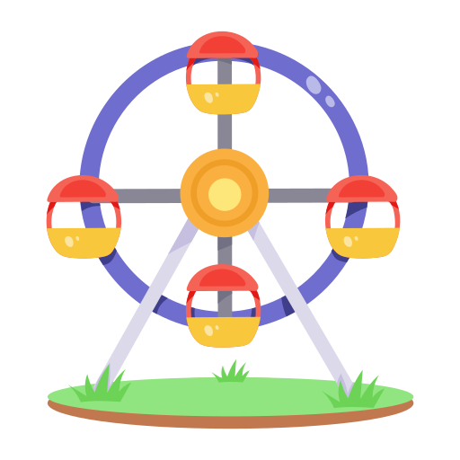 Ferris wheel Generic color fill icon