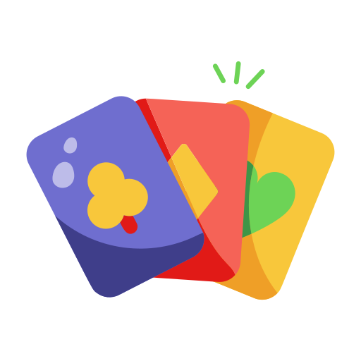 poker kaarten Generic color fill icoon