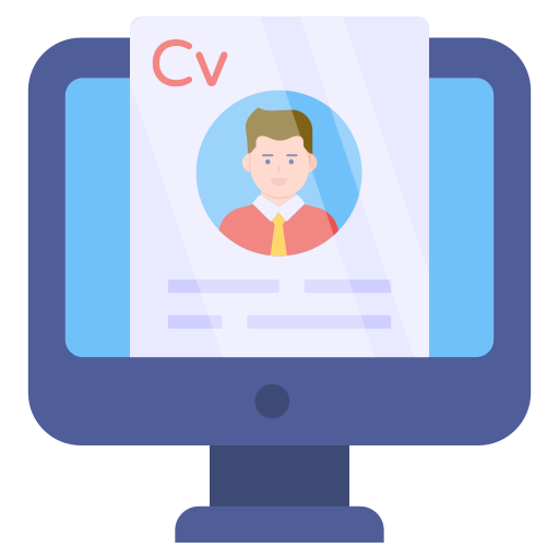 Online resume Generic color fill icon
