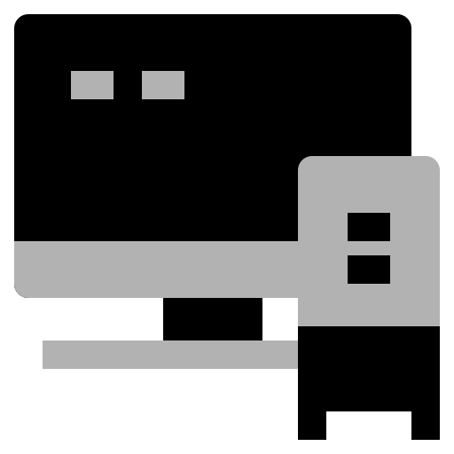 computadora Generic color fill icono