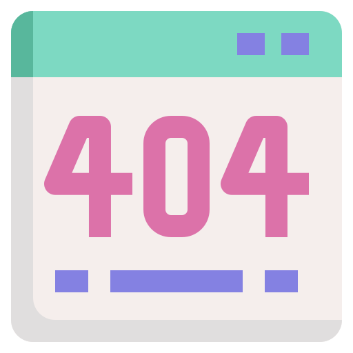 errore 404 Generic color fill icona