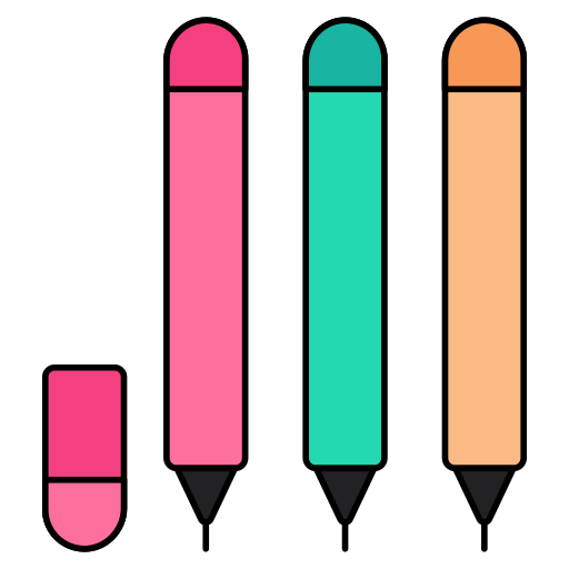 des crayons Generic color lineal-color Icône