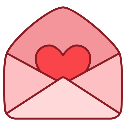 Любовное письмо Generic color lineal-color иконка