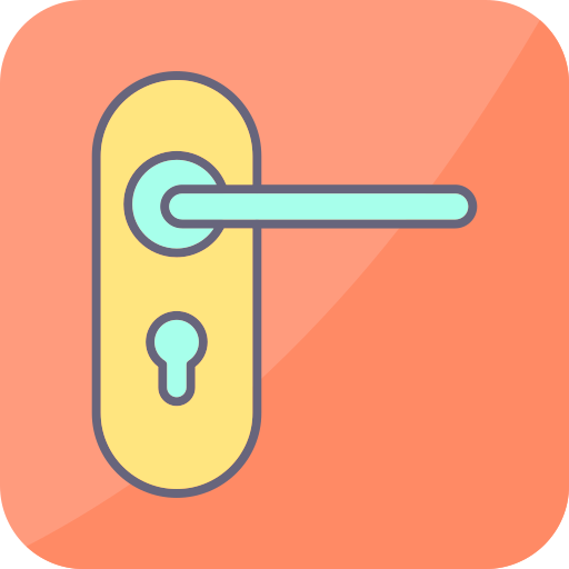 cerradura de la puerta Generic color lineal-color icono