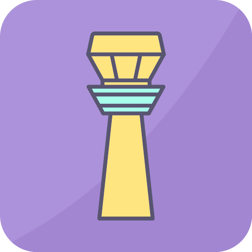 Control Tower Generic color lineal-color icon